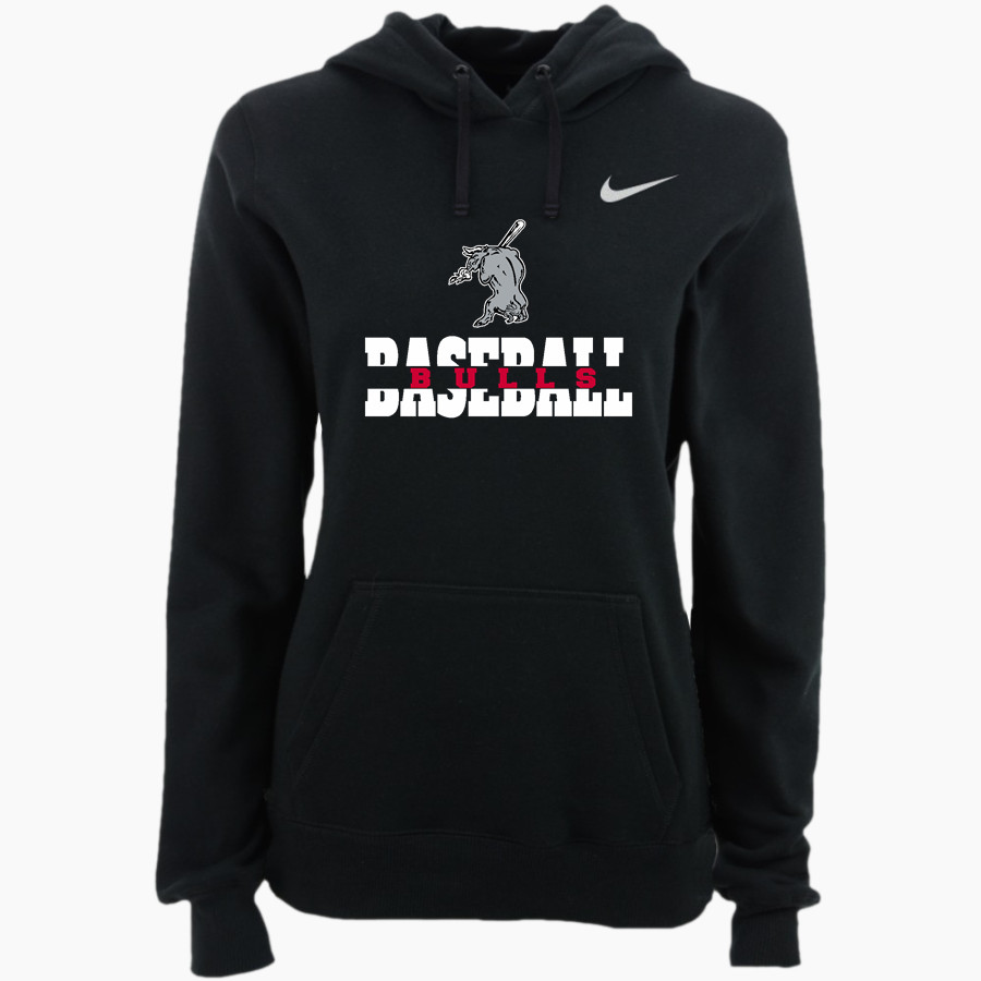 Indiana Bulls Baseball The Official Online Store Nike Women's Club Pullover Fleece Hoodie