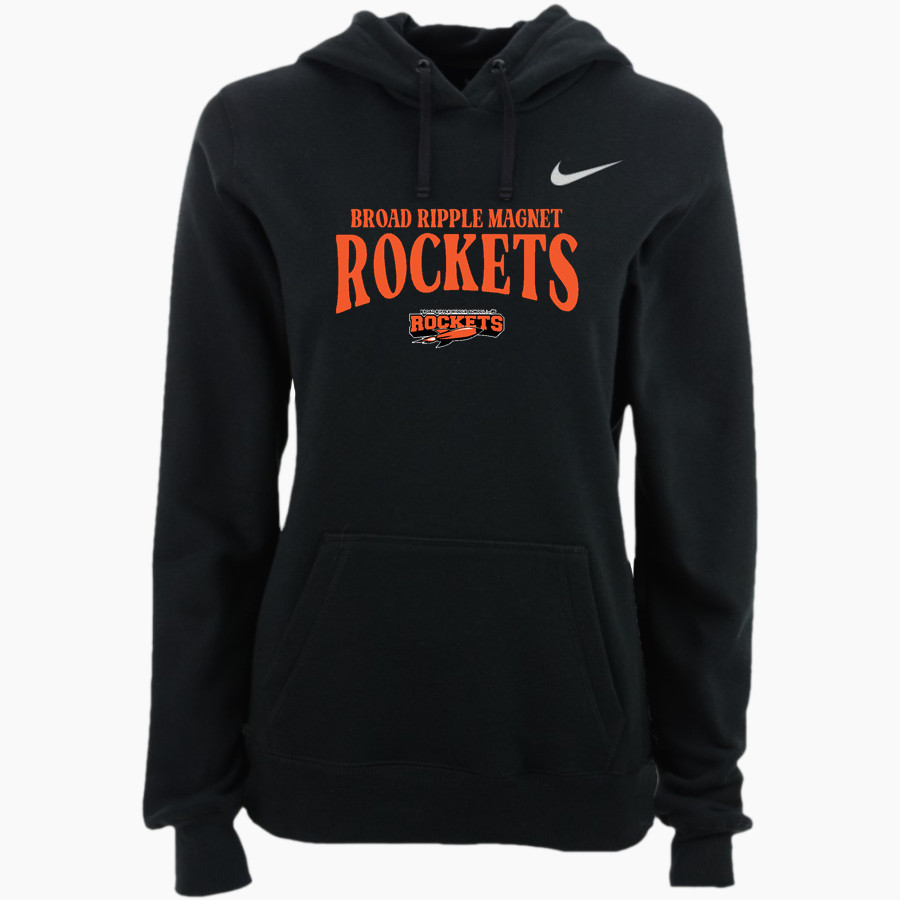 Broad Ripple Magnet Rockets <span class="pdp-name-mascot">Broad Ripple Magnet Rockets</span> Nike Women's Club Pullover Fleece Hoodie