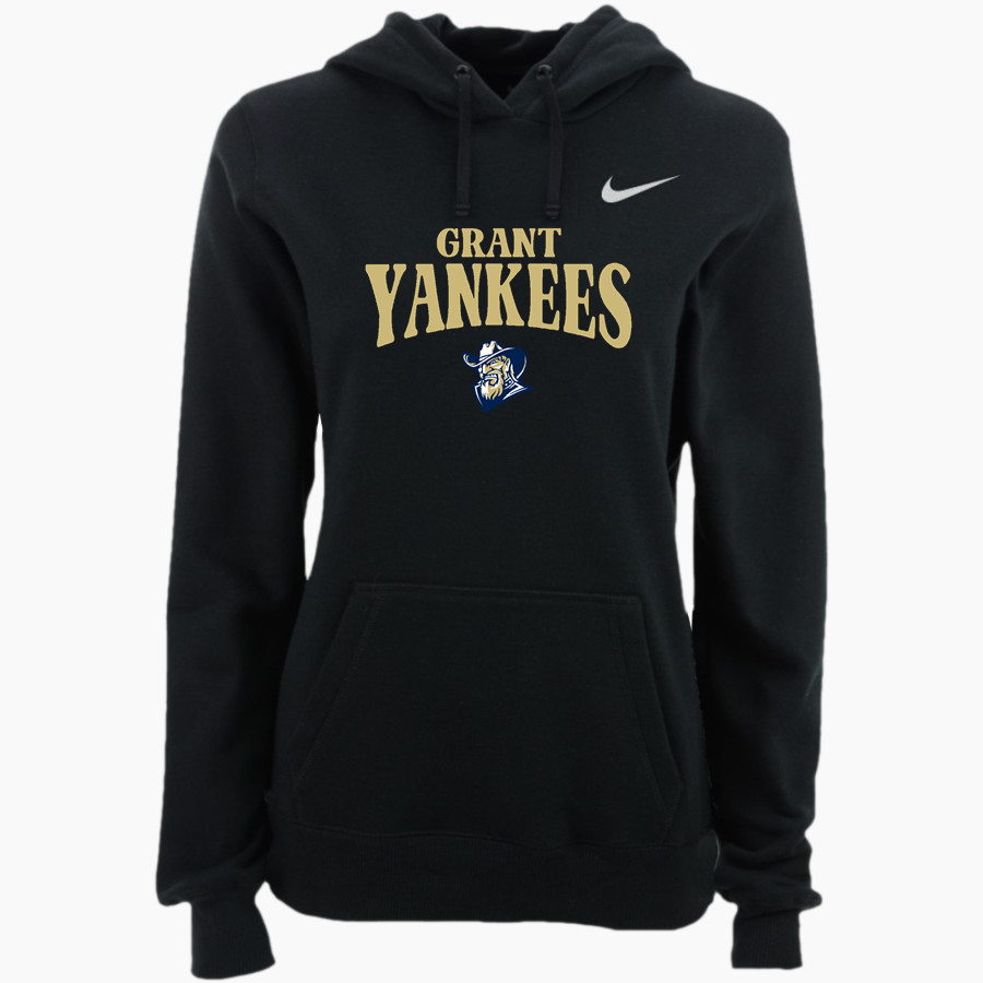 Grant Yankees Nike Women's Club Pullover Fleece Hoodie