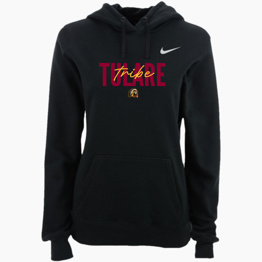 TULARE UNION HIGH SCHOOL REDSKINS <span class="pdp-name-mascot">TULARE TRIBE</span> Nike Women's Club Pullover Fleece Hoodie