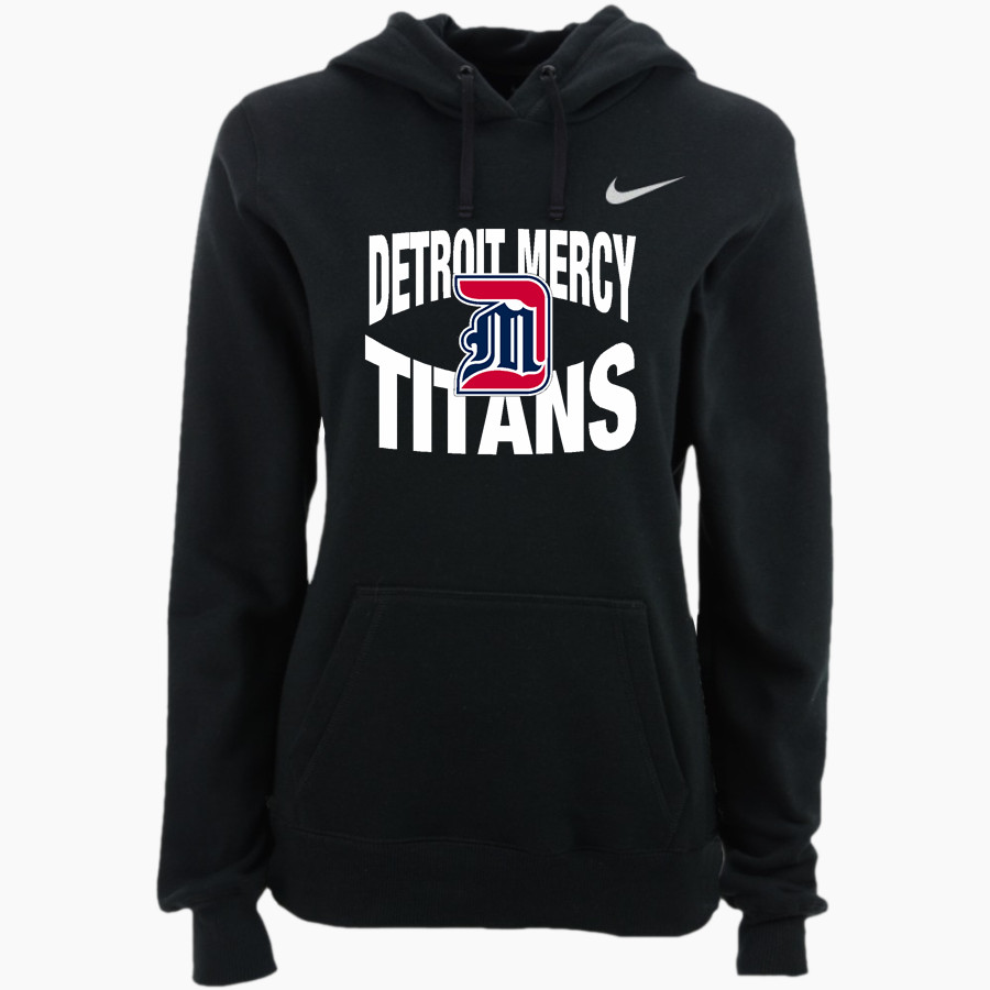 Detroit Mercy Titans Sideline Store <span class="pdp-name-mascot">UDM Titans</span> Nike Women's Club Pullover Fleece Hoodie