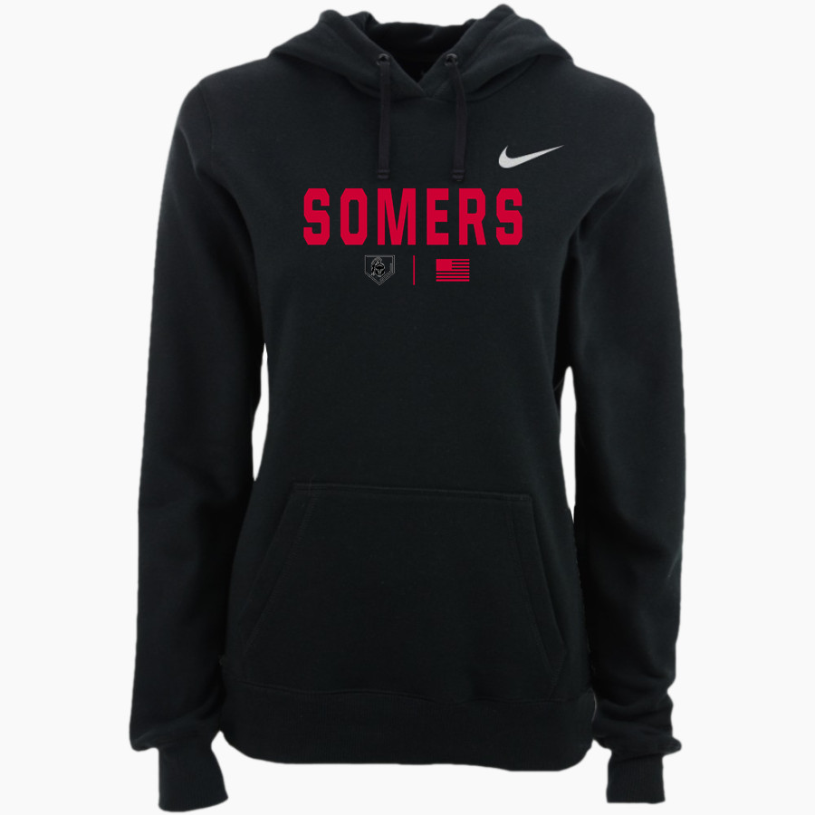 Somers Softball Spartans <span class="pdp-name-mascot">Somers Youth Softball Spartans</span> Nike Women's Club Pullover Fleece Hoodie