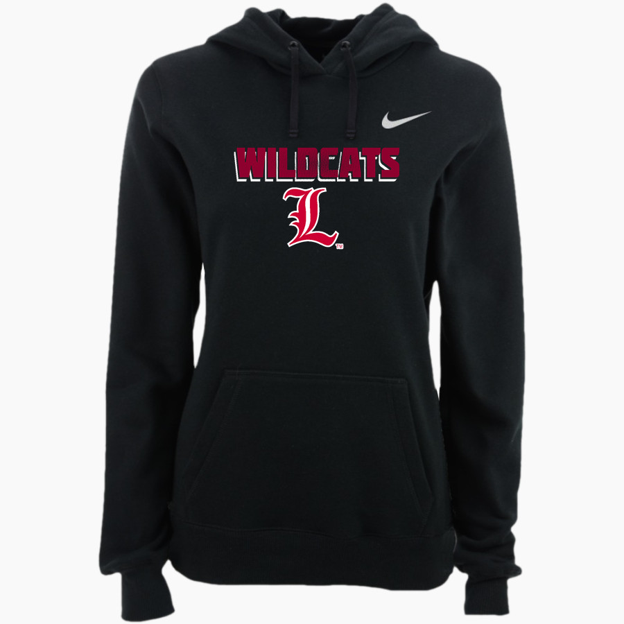 LOUISVILLE HIGH SCHOOL WILDCATS <span class="pdp-name-mascot">LOUISVILLE WILDCATS</span> Nike Women's Club Pullover Fleece Hoodie