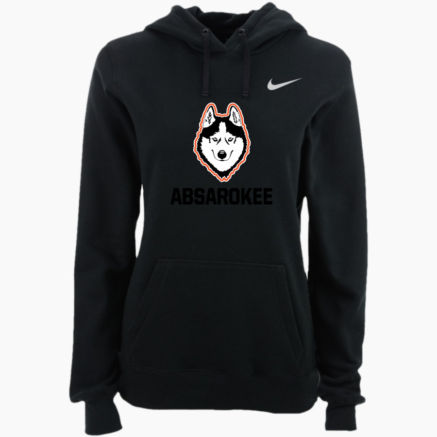 ABSAROKEE HIGH SCHOOL HUSKIES <span class="pdp-name-mascot">ABSAROKEE HUSKIES</span> Nike Women's Club Pullover Fleece Hoodie