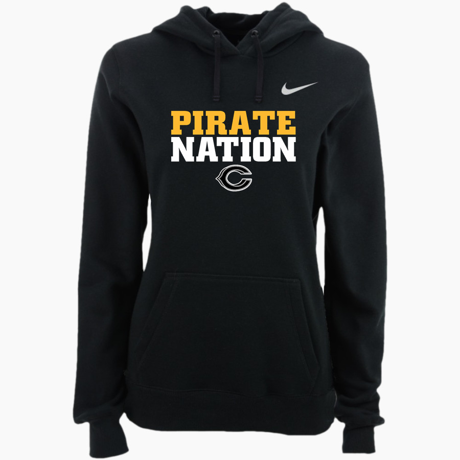 CRAWFORD HIGH SCHOOL PIRATES <span class="pdp-name-mascot">CRAWFORD PIRATES</span> Nike Women's Club Pullover Fleece Hoodie