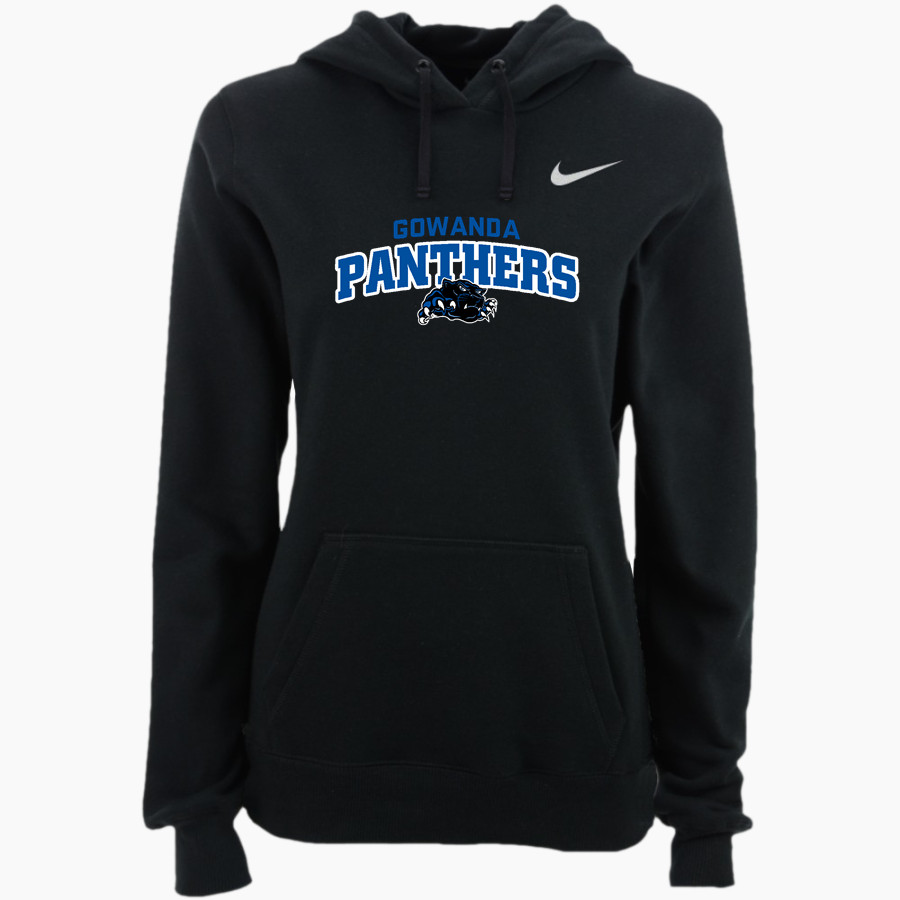 GOWANDA CENTRAL HIGH SCHOOL PANTHERS Nike Women's Club Pullover Fleece Hoodie