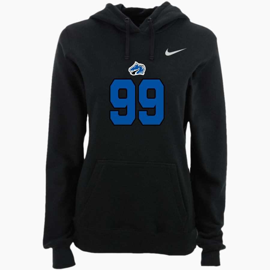 MERRITT ACADEMY HIGH SCHOOL MUSTANGS Nike Women's Club Pullover Fleece Hoodie