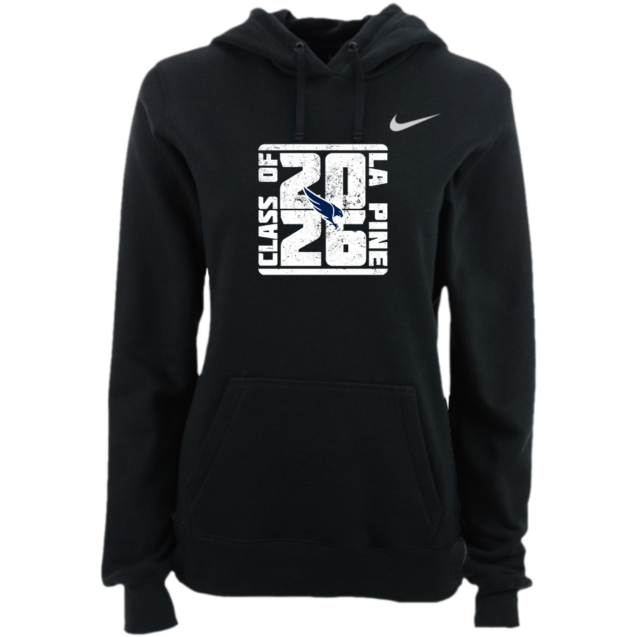 LA PINE HIGH SCHOOL HAWKS <span class="pdp-name-mascot">LA PINE HAWKS</span> Nike Women's Club Pullover Fleece Hoodie