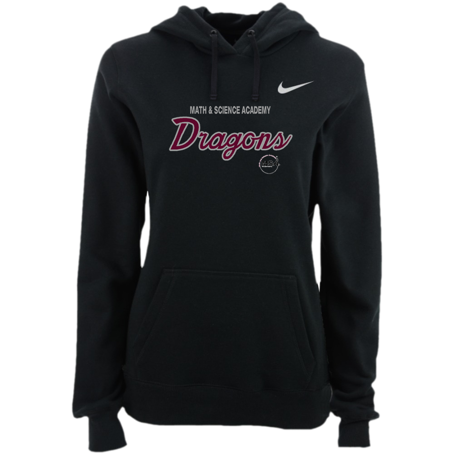 Math & Science Academy Dragons <span class="pdp-name-mascot">Math & Science Academy Dragons</span> Nike Women's Club Pullover Fleece Hoodie