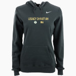 LEGACY CHRISTIAN WARRIORS Nike Women's Club Pullover Fleece Hoodie Front Thumbnail
