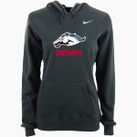 Zachary Broncos Nike Women's Club Pullover Fleece Hoodie Front Thumbnail