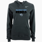 WILLOUGHBY SOUTH HIGH SCHOOL REBELS <span class="pdp-name-mascot">WILLOUGHBY SOUTH REBELS</span> Nike Women's Club Pullover Fleece Hoodie Front Thumbnail