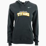 Colorado Titans The Official Online Store Nike Women's Club Pullover Fleece Hoodie Front Thumbnail