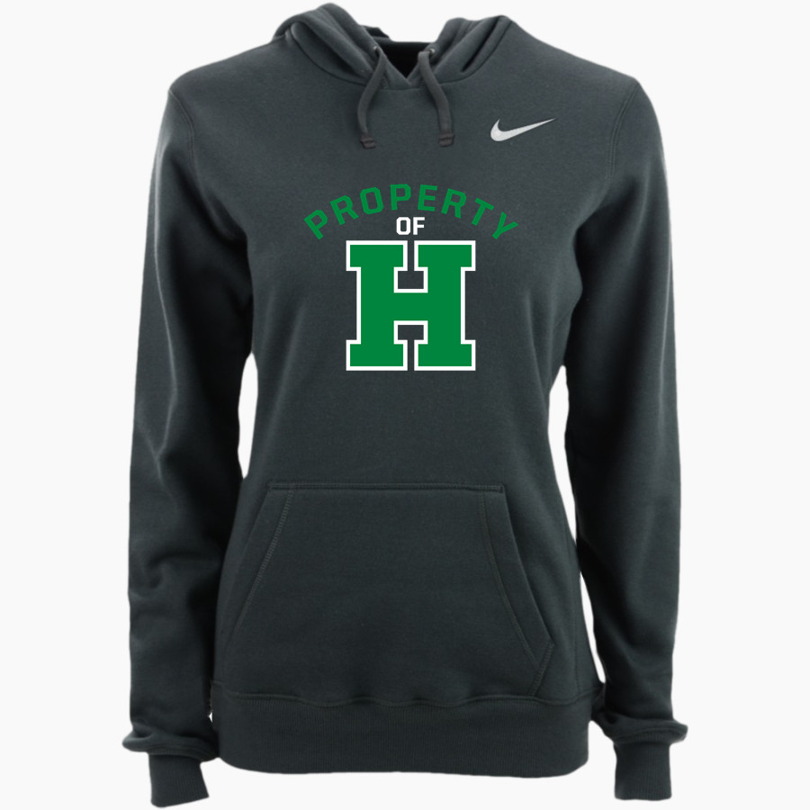Hudson Hornets Nike Women's Club Pullover Fleece Hoodie