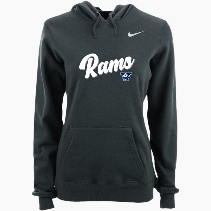 Weber Rams Nike Women's Club Pullover Fleece Hoodie