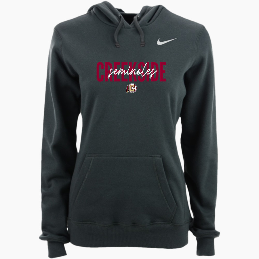 Creekside Seminoles Nike Women's Club Pullover Fleece Hoodie