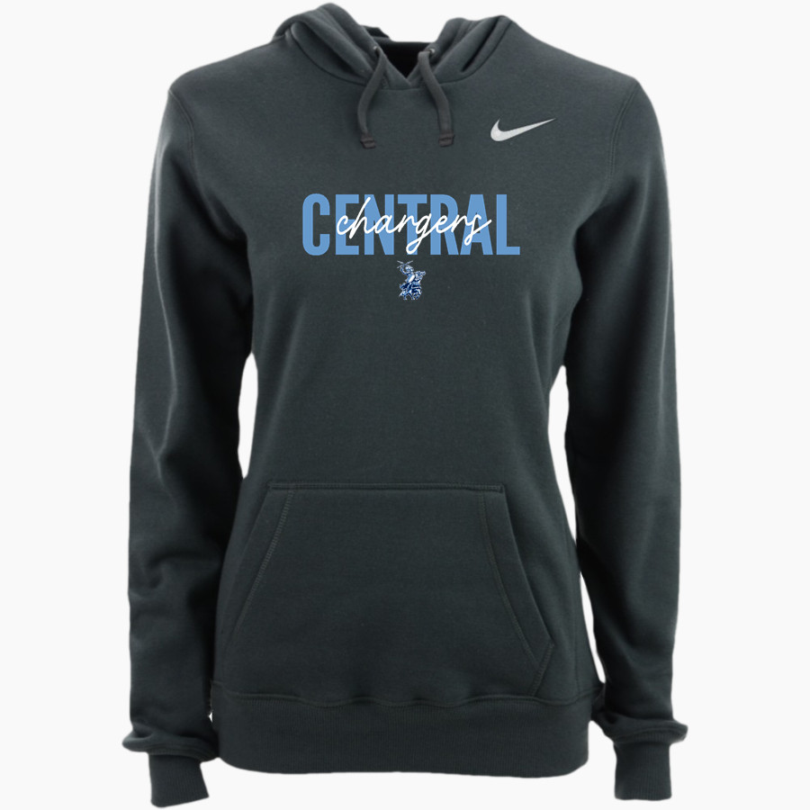CENTRAL HIGH SCHOOL CHARGERS Nike Women's Club Pullover Fleece Hoodie