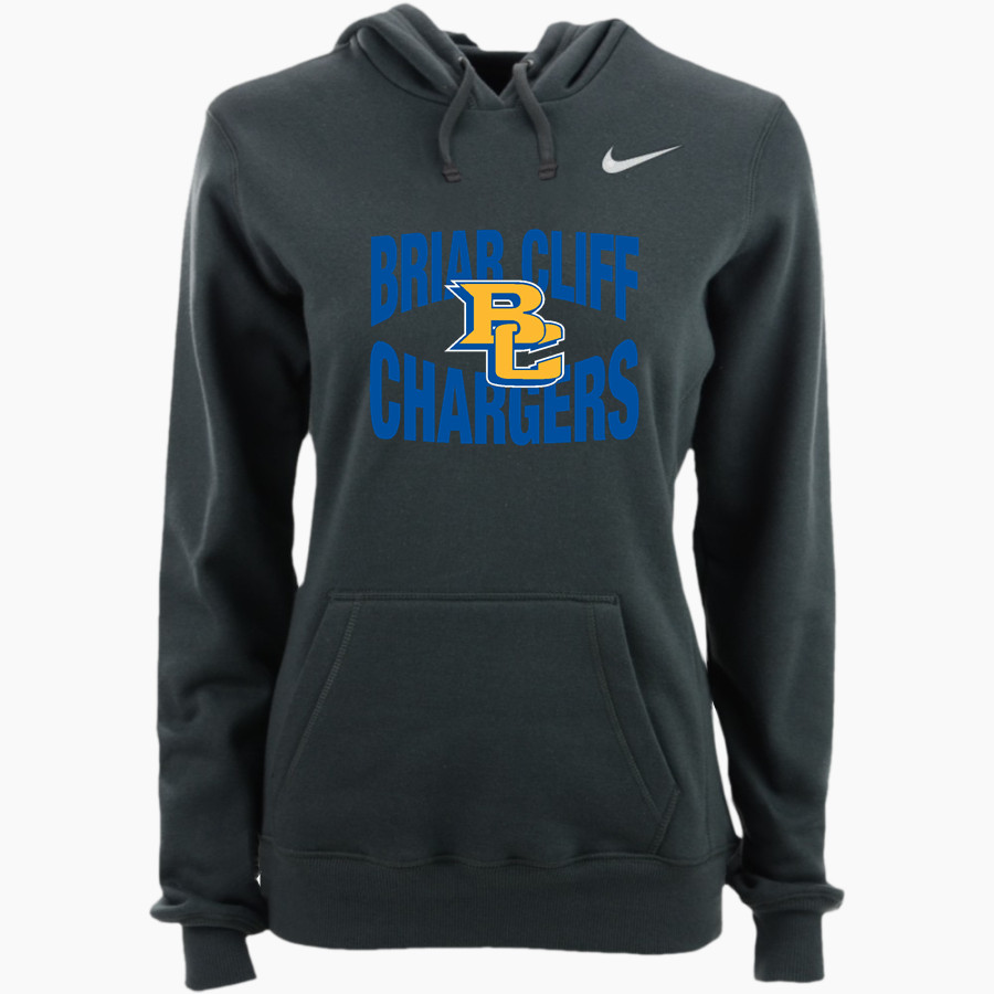 BRIAR CLIFF Chargers Nike Women's Club Pullover Fleece Hoodie