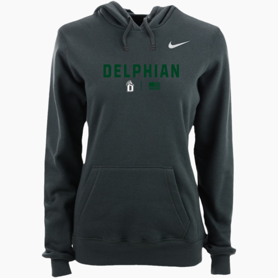 Delphian Dragons Nike Women's Club Pullover Fleece Hoodie