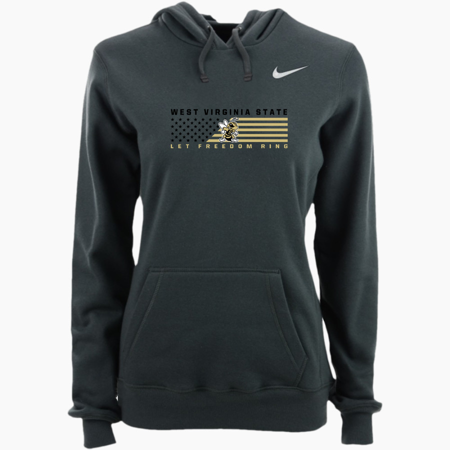 West Virginia State Yellow Jackets <span class="pdp-name-mascot">West Virginia State Yellow Jackets</span> Nike Women's Club Pullover Fleece Hoodie