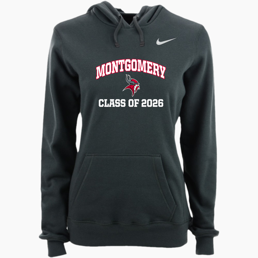 Montgomery Vikings Nike Women's Club Pullover Fleece Hoodie