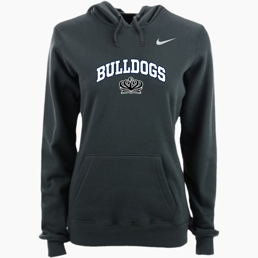 BIS Bulldogs Nike Women's Club Pullover Fleece Hoodie