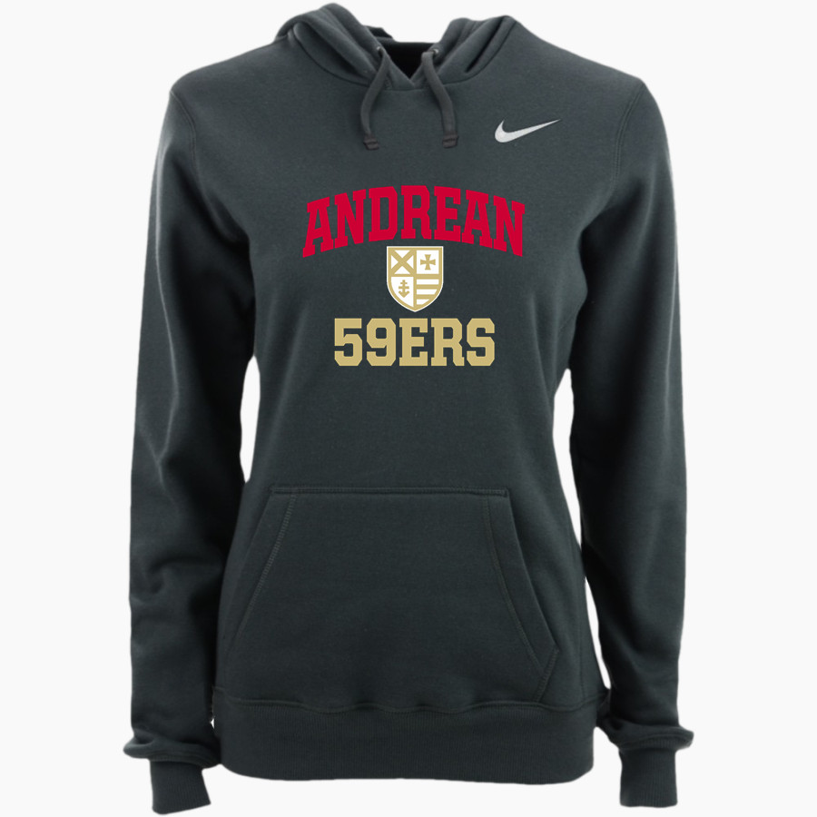 Andrean 59ers <span class="pdp-name-mascot">Andrean 59ers</span> Nike Women's Club Pullover Fleece Hoodie