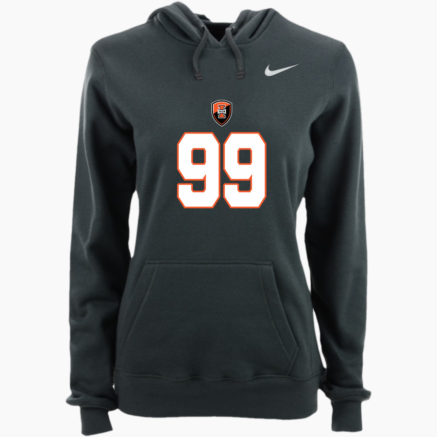 Official Store of the Warriors <span class="pdp-name-mascot">Indiana Tech Warriors</span> Nike Women's Club Pullover Fleece Hoodie