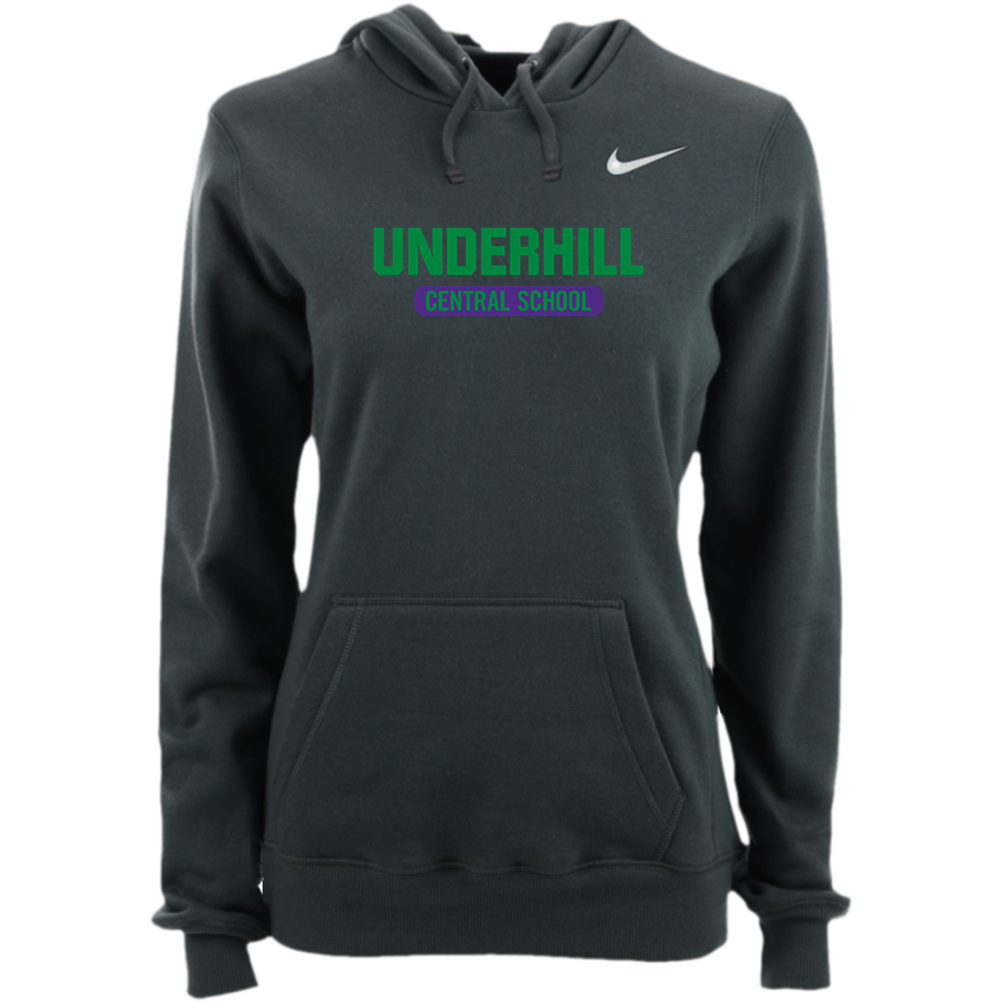 UCS Bobcats <span class="pdp-name-mascot">Underhill Central School Bobcats</span> Nike Women's Club Pullover Fleece Hoodie