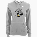 CRESCENT HIGH SCHOOL Tigers official sideline store Nike Women's Club Pullover Fleece Hoodie Front Thumbnail
