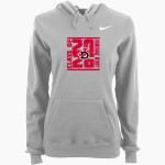 Jamesville DeWitt Red Rams <span class="pdp-name-mascot">Jamesville DeWitt Red Rams or JD Red Rams</span> Nike Women's Club Pullover Fleece Hoodie Front Thumbnail