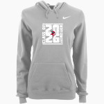 Montgomery Vikings Nike Women's Club Pullover Fleece Hoodie Front Thumbnail