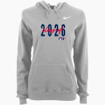 Tesoro Titans Nike Women's Club Pullover Fleece Hoodie Front Thumbnail