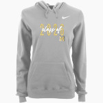 J W MITCHELL HIGH SCHOOL MUSTANGS Nike Women's Club Pullover Fleece Hoodie Front Thumbnail
