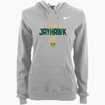 Head-Royce Jayhawks <span class="pdp-name-mascot">Head-Royce Jayhawks</span> Nike Women's Club Pullover Fleece Hoodie Front Thumbnail