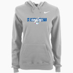 St John's Lutheran Eagles <span class="pdp-name-mascot">St John Lutheran School Eagles</span> Nike Women's Club Pullover Fleece Hoodie Front Thumbnail