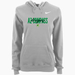 AZ Compass DRAGONS Nike Women's Club Pullover Fleece Hoodie Front Thumbnail