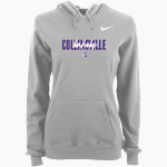 Collinsville Kahoks Nike Women's Club Pullover Fleece Hoodie Front Thumbnail