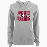 JOHNS CREEK HIGH SCHOOL GLADIATORS <span class="pdp-name-mascot">JOHNS CREEK GLADIATORS</span> Nike Women's Club Pullover Fleece Hoodie Front Thumbnail