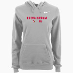 Eleva-Strum Cardinals <span class="pdp-name-mascot">Eleva-Strum Cardinals</span> Nike Women's Club Pullover Fleece Hoodie Front Thumbnail