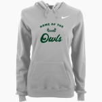 Mid-Pacific Owls <span class="pdp-name-mascot">Mid-Pacific Owls</span> Nike Women's Club Pullover Fleece Hoodie Front Thumbnail
