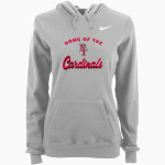 Pope Francis Cardinals Nike Women's Club Pullover Fleece Hoodie Front Thumbnail