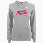 Montgomery Vikings Nike Women's Club Pullover Fleece Hoodie Front Thumbnail