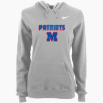 Peter Muhlenberg Patriots <span class="pdp-name-mascot">Peter Muhlenberg Middle School Patriots</span> Nike Women's Club Pullover Fleece Hoodie Front Thumbnail