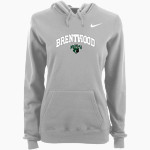 BRENTWOOD CHRISTIAN SCHOOL BEARS <span class="pdp-name-mascot">BRENTWOOD BEARS</span> Nike Women's Club Pullover Fleece Hoodie Front Thumbnail