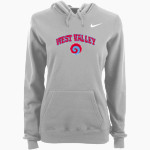 West Valley Rams Online Store <span class="pdp-name-mascot">West Valley Rams</span> Nike Women's Club Pullover Fleece Hoodie Front Thumbnail