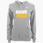 Kelly Hawks <span class="pdp-name-mascot">Kelly Hawks</span> Nike Women's Club Pullover Fleece Hoodie Front Thumbnail