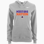 Skyline Gila River Mustangs <span class="pdp-name-mascot">Skyline Mustangs</span> Nike Women's Club Pullover Fleece Hoodie Front Thumbnail