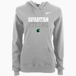 Calvary Christian Spartans <span class="pdp-name-mascot">Calvary Christian Spartans</span> Nike Women's Club Pullover Fleece Hoodie Front Thumbnail