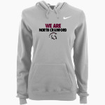 North Crawford Trojans Nike Women's Club Pullover Fleece Hoodie Front Thumbnail